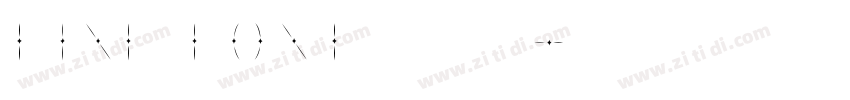 Line Font 超极细字型字体转换